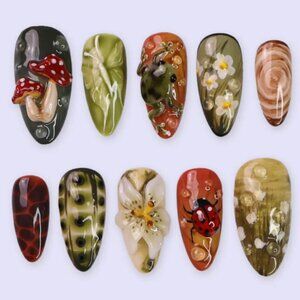 LilyNailsArt Nature-Inspired Nail Art Set